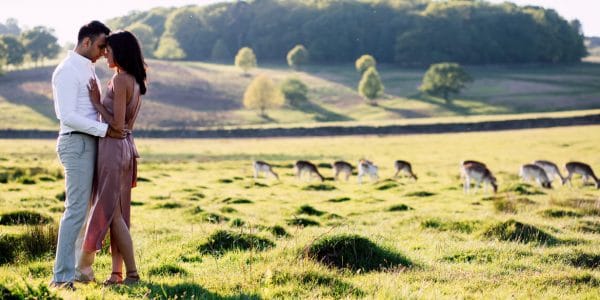 engagement shoot at bradgate park