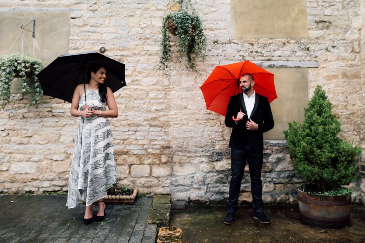 pre wedding shoot in the rain