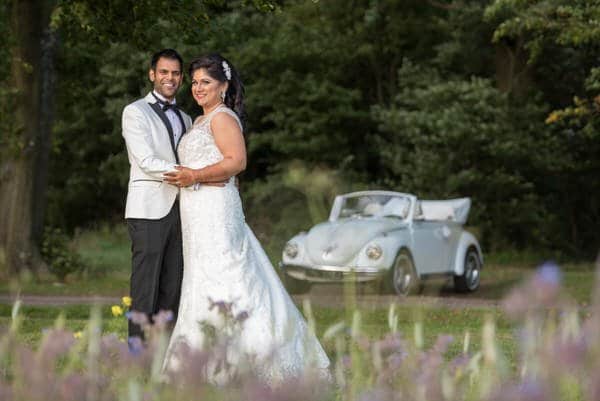 Alpesh and Dhreena at Luton Hoo Garden Walls