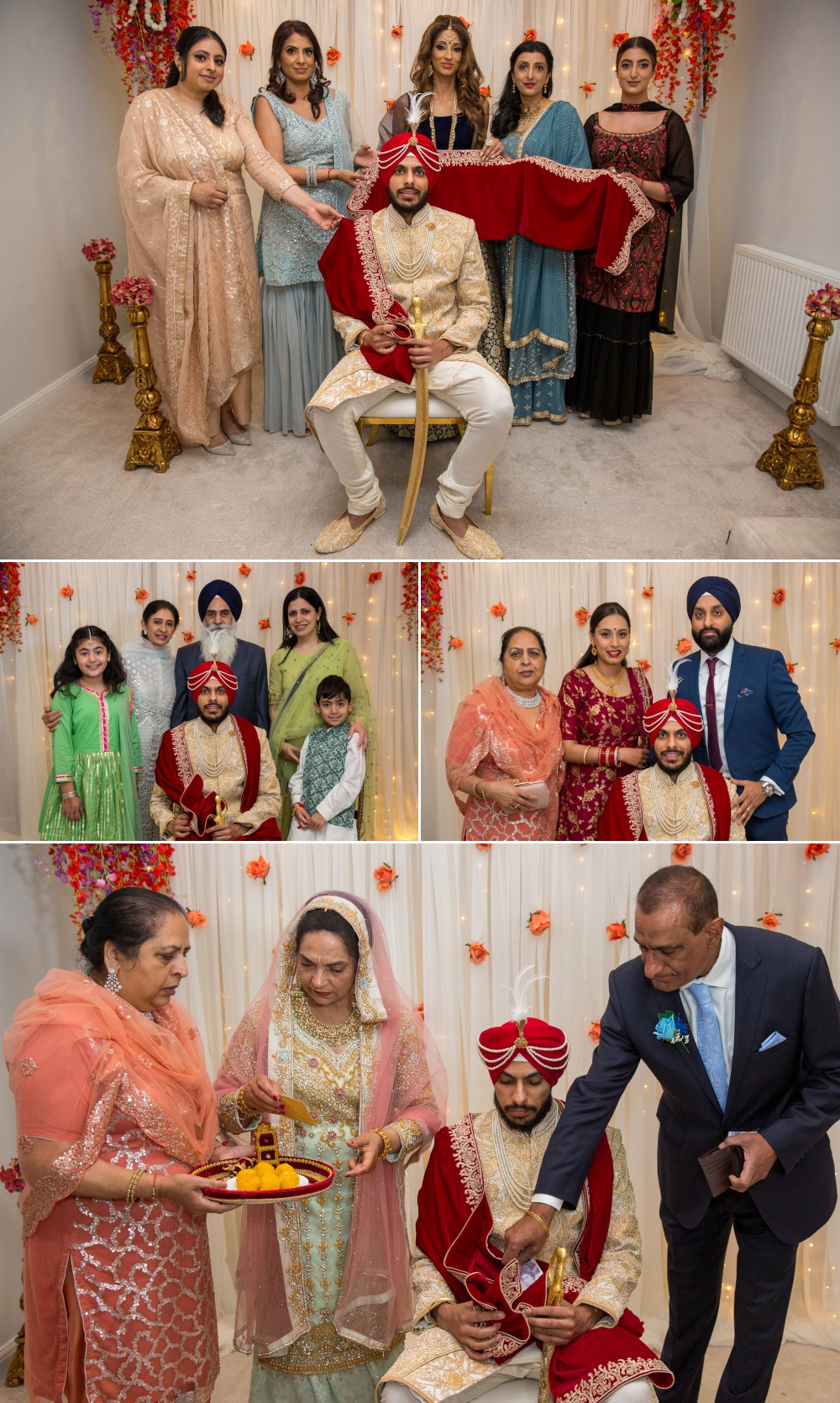Sikh Wedding Photography at Nailcote Hall Bally and Sukhpreet 9 1