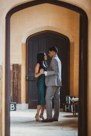 pre wedding photo in stables